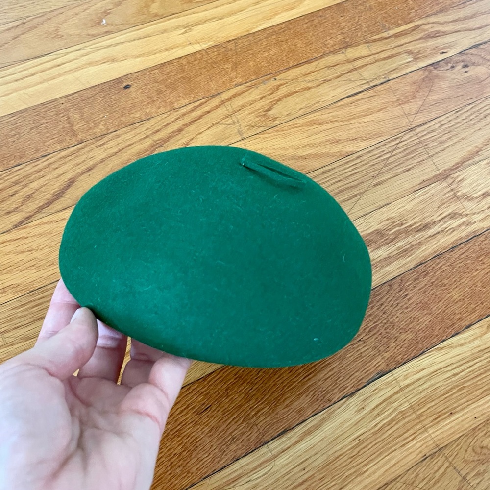 Vintage green wool hat